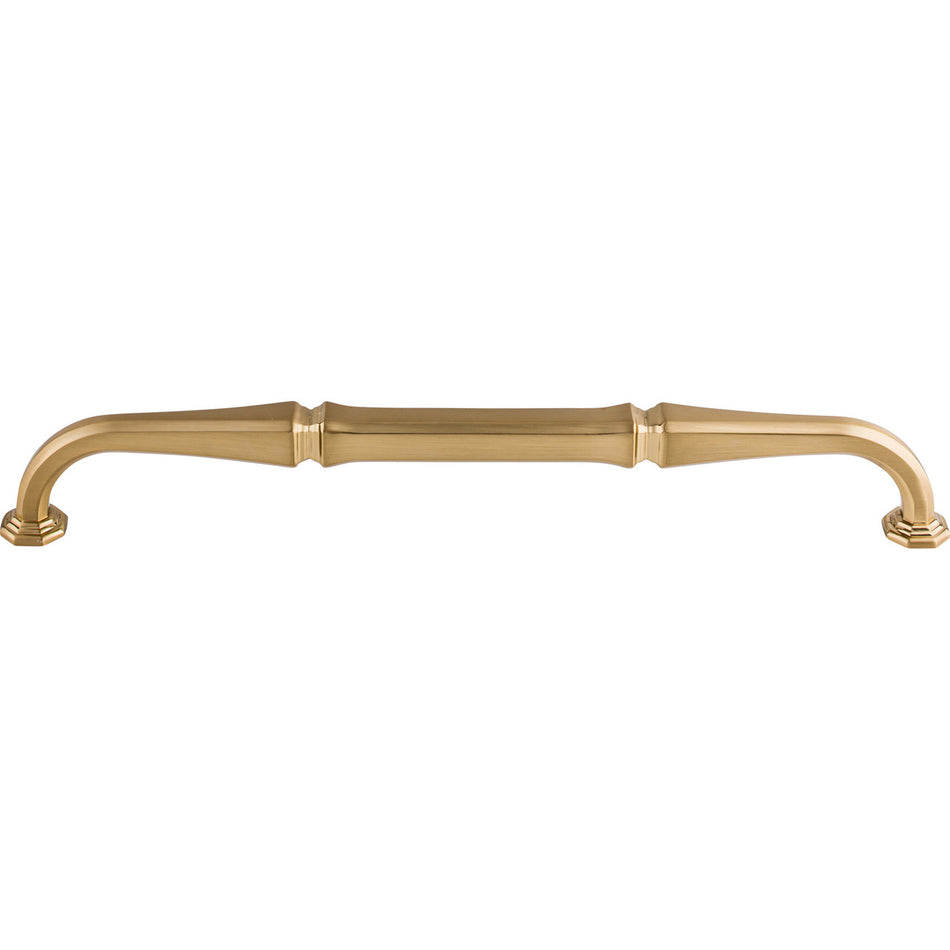 Top Knobs TK347HB: 18" cc Chalet D-Handle Appliance Pull - Honey Bronze