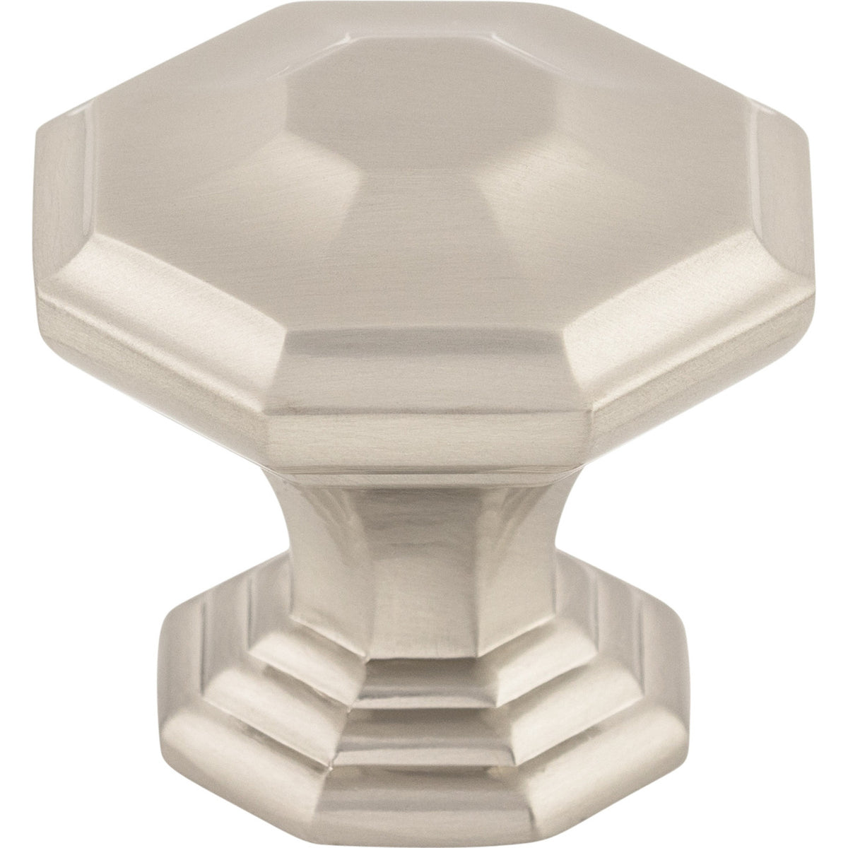 Top Knobs TK348BSN: 1-1/2" Chalet Octagon Cabinet Knob - Brushed Satin Nickel