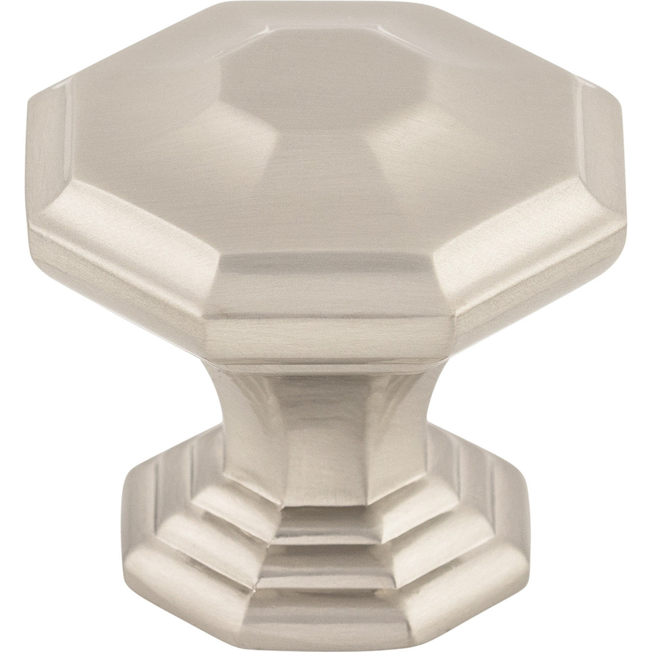 Top Knobs TK348BSN: 1-1/2" Chalet Octagon Cabinet Knob - Brushed Satin Nickel