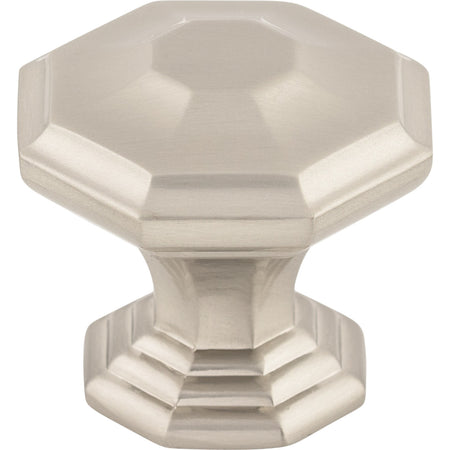 Top Knobs TK348BSN: 1-1/2" Chalet Octagon Cabinet Knob - Brushed Satin Nickel