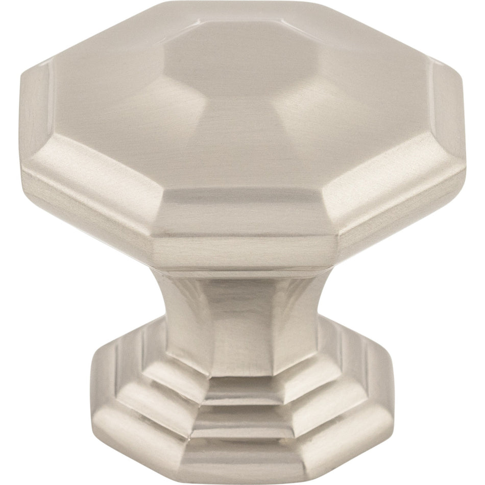 Top Knobs TK348BSN: 1-1/2" Chalet Octagon Cabinet Knob - Brushed Satin Nickel