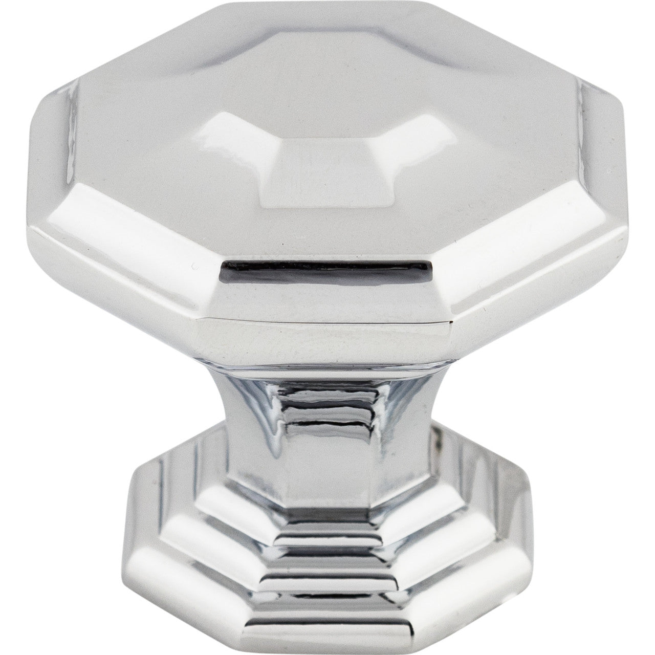 Top Knobs TK348PC: 1-1/2" Chalet Octagon Cabinet Knob - Polished Chrome