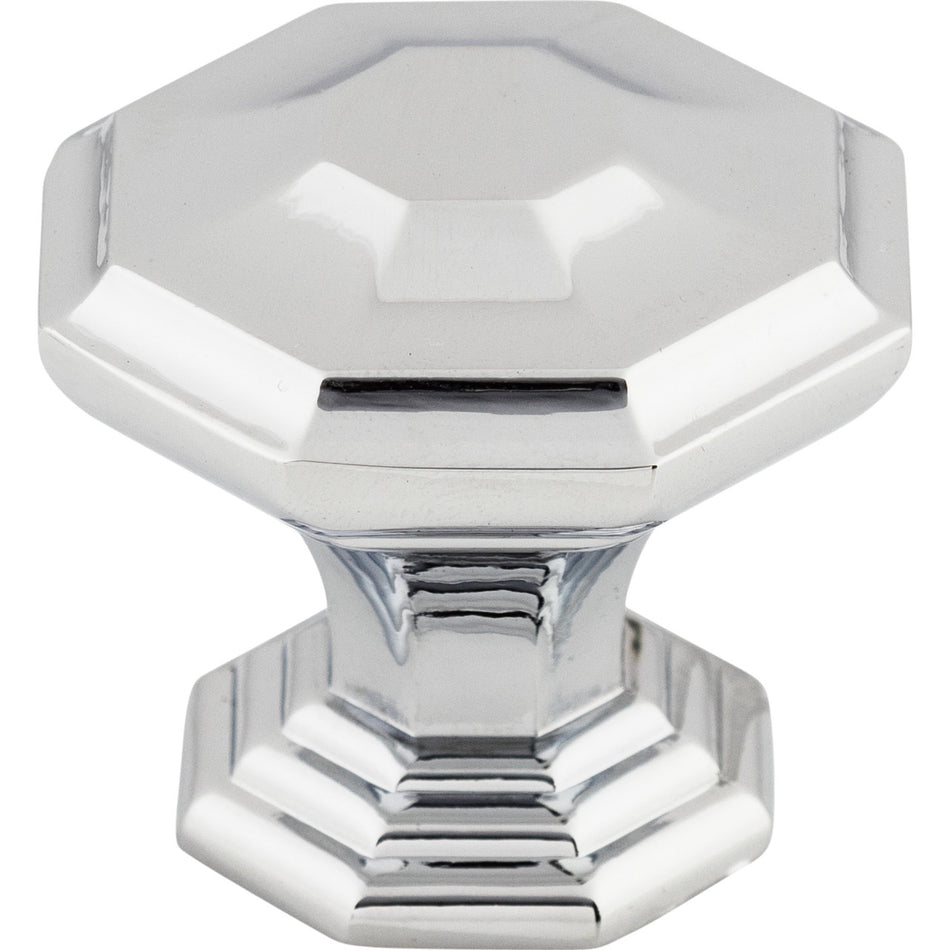 Top Knobs TK348PC: 1-1/2" Chalet Octagon Cabinet Knob - Polished Chrome
