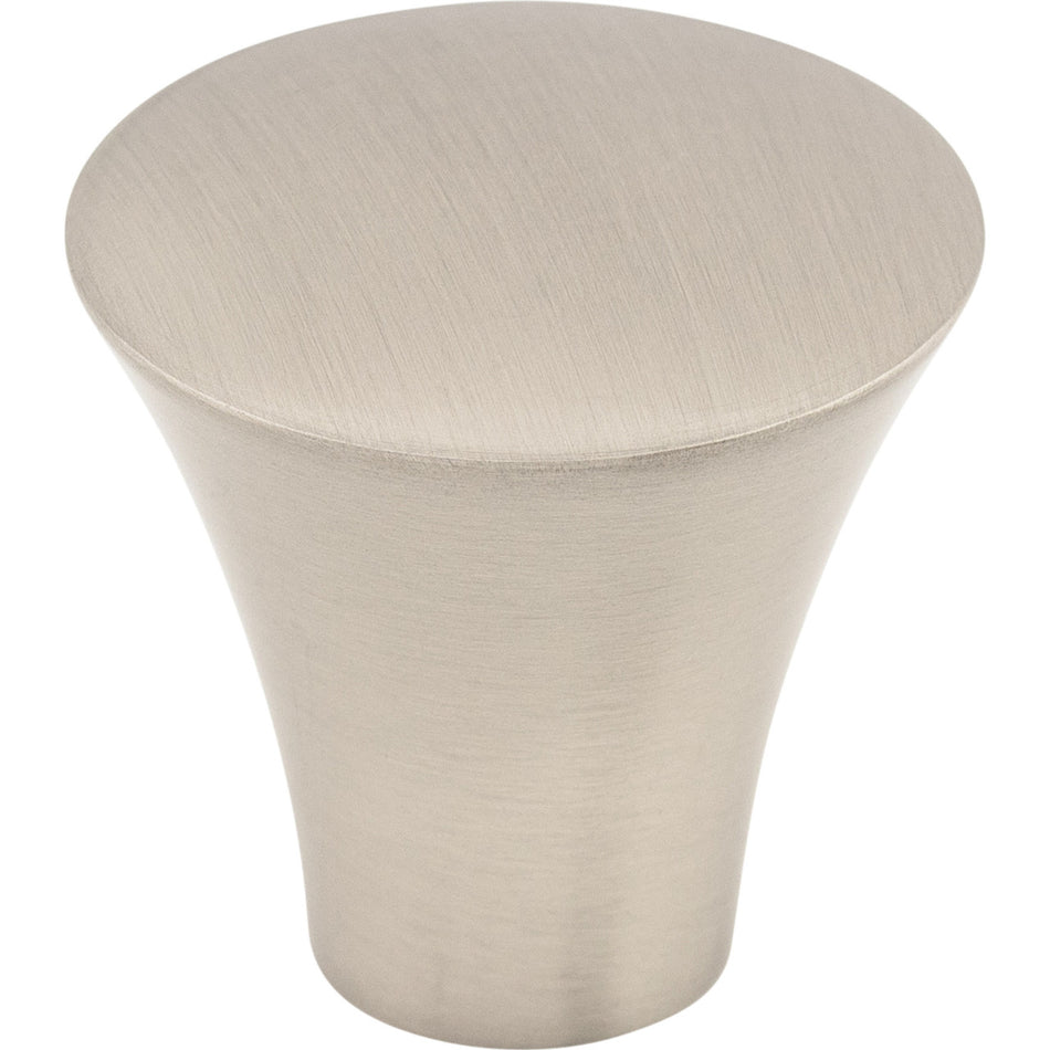 Top Knobs TK380BSN: 1-1/8" Shrewsbury Tapered Cabinet Knob - Brushed Satin Nickel