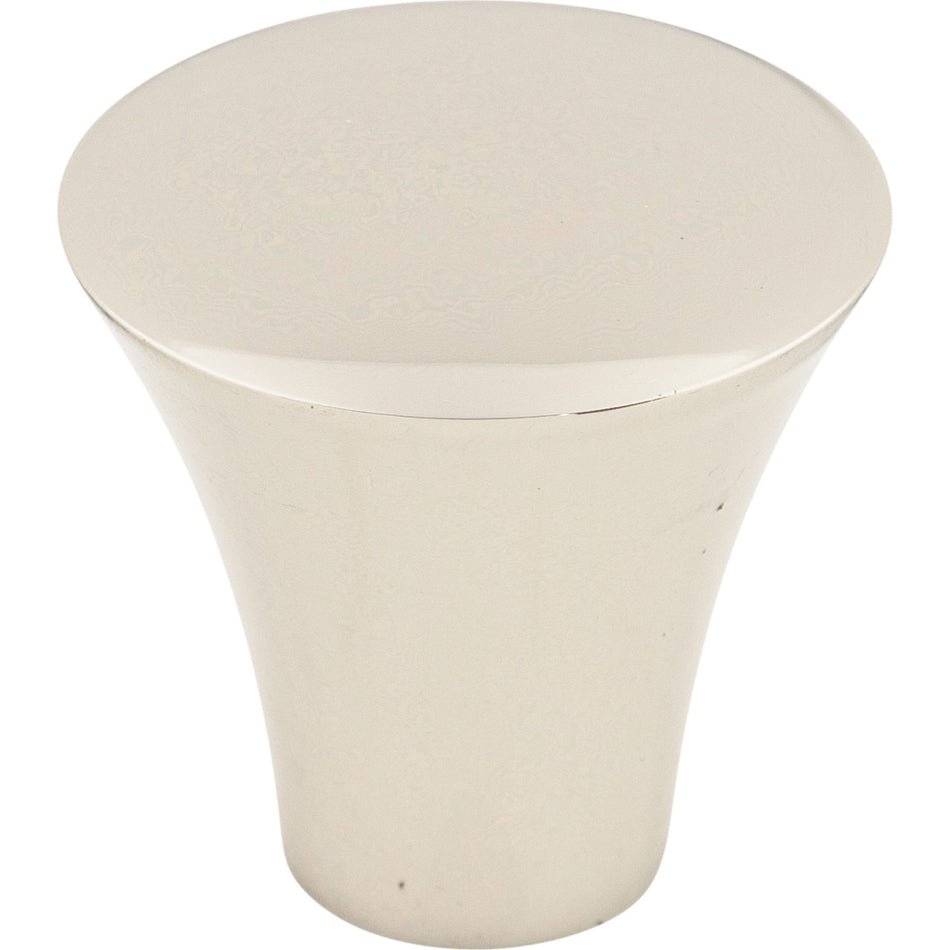 Top Knobs TK380PN: 1-1/8" Shrewsbury Tapered Cabinet Knob - Polished Nickel