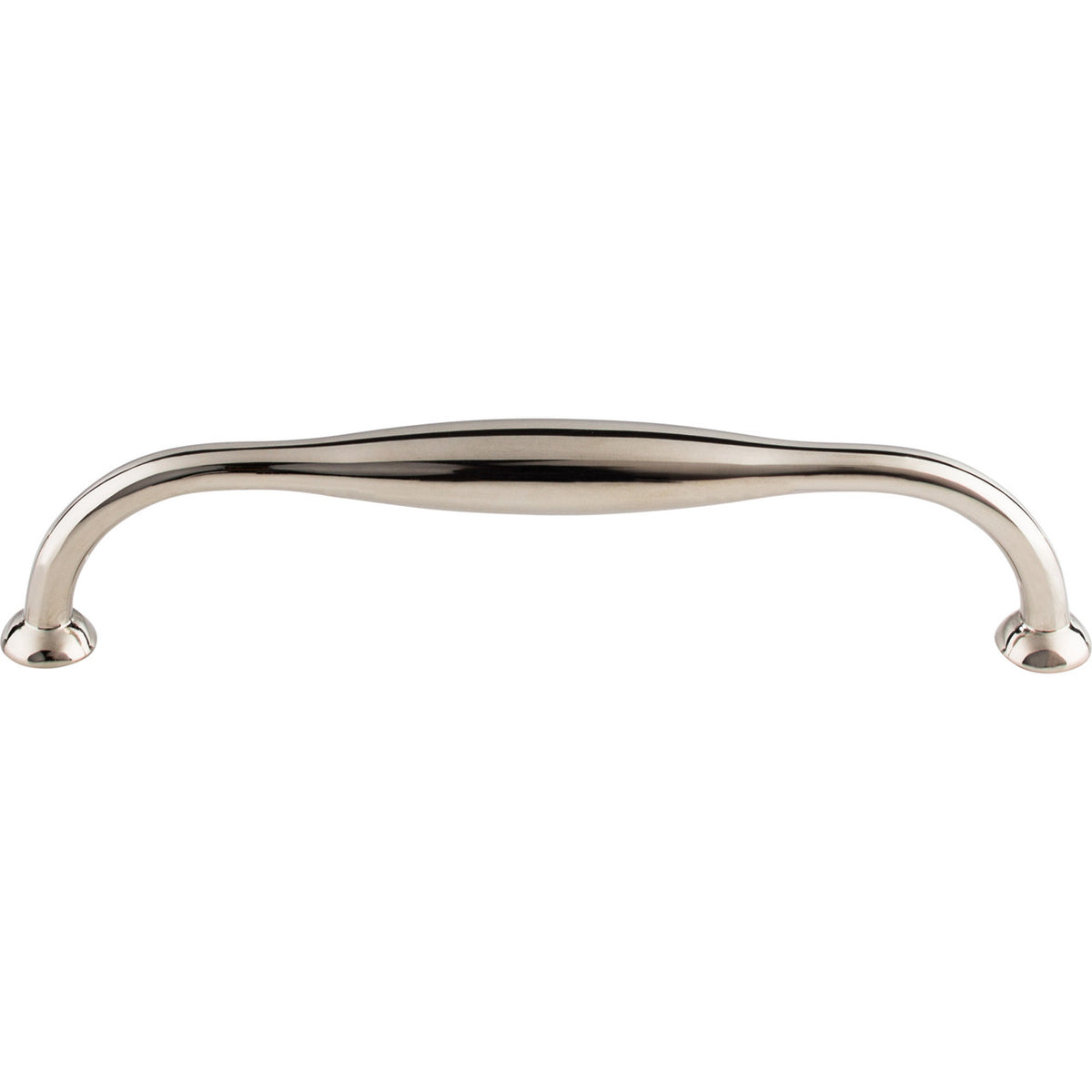 Top Knobs TK382PN: 6-5/16" cc Shrewsbury D-Handle Cabinet Pull - Polished Nickel