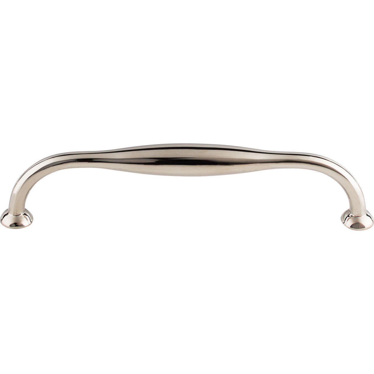Top Knobs TK382PN: 6-5/16" cc Shrewsbury D-Handle Cabinet Pull - Polished Nickel