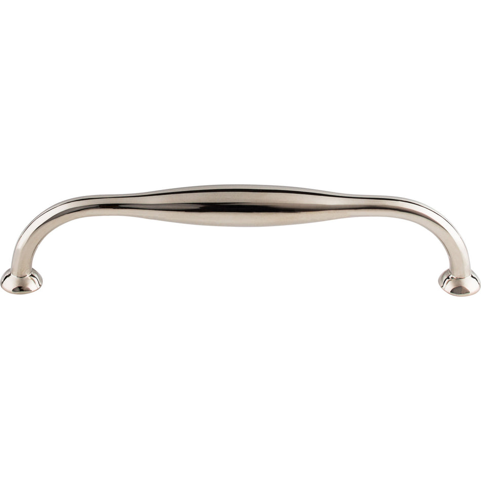 Top Knobs TK382PN: 6-5/16" cc Shrewsbury D-Handle Cabinet Pull - Polished Nickel