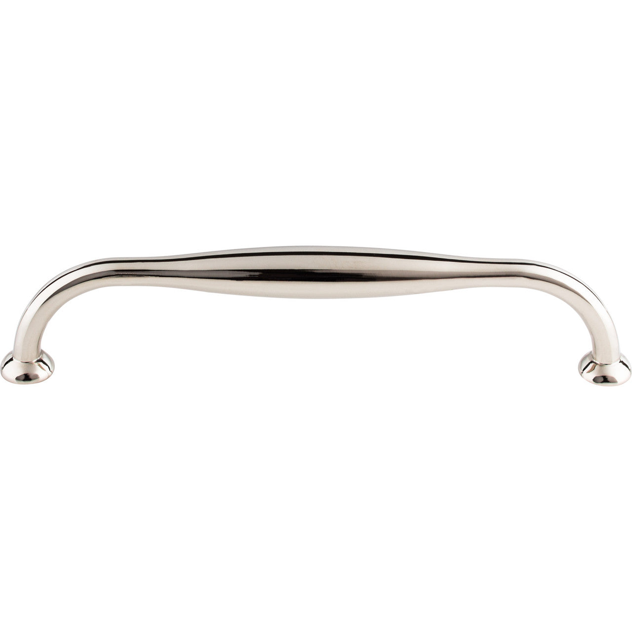 Top Knobs TK383PN: 7-1/2" cc Shrewsbury D-Handle Cabinet Pull - Polished Nickel
