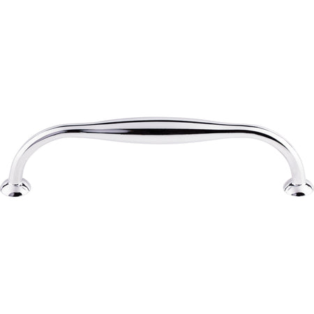 Top Knobs TK384PC: 5-1/16" cc Shrewsbury D-Handle Cabinet Pull - Polished Chrome