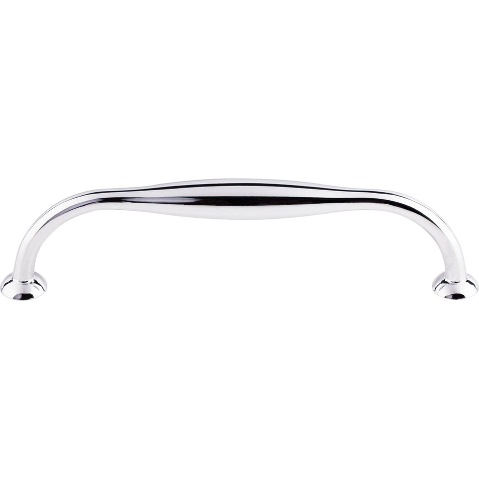 Top Knobs TK384PC: 5-1/16" cc Shrewsbury D-Handle Cabinet Pull - Polished Chrome
