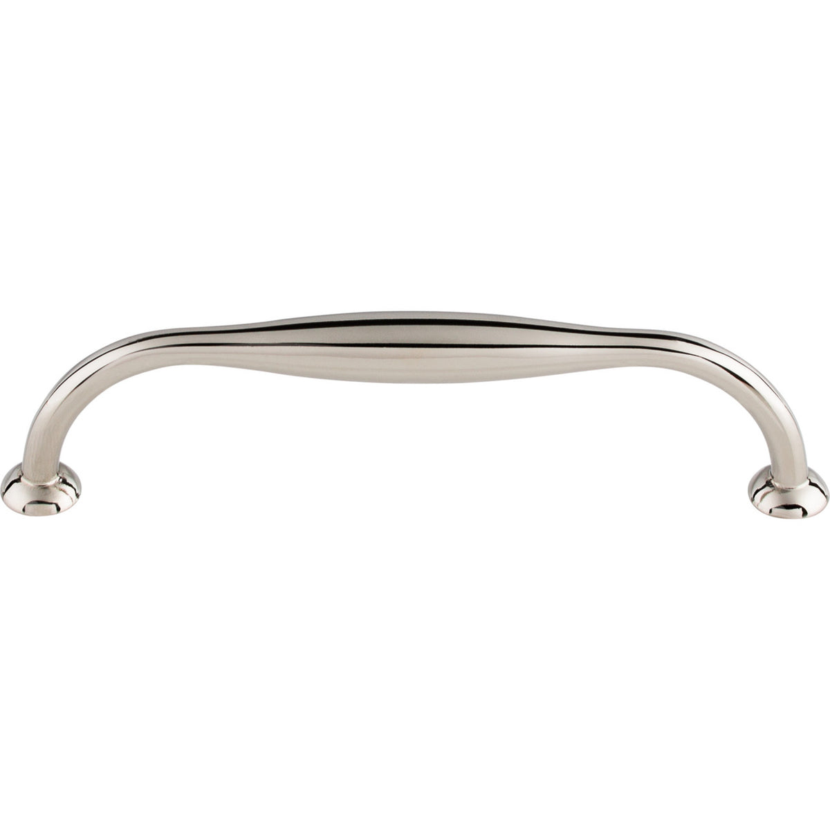 Top Knobs TK384PN: 5-1/16" cc Shrewsbury D-Handle Cabinet Pull - Polished Nickel