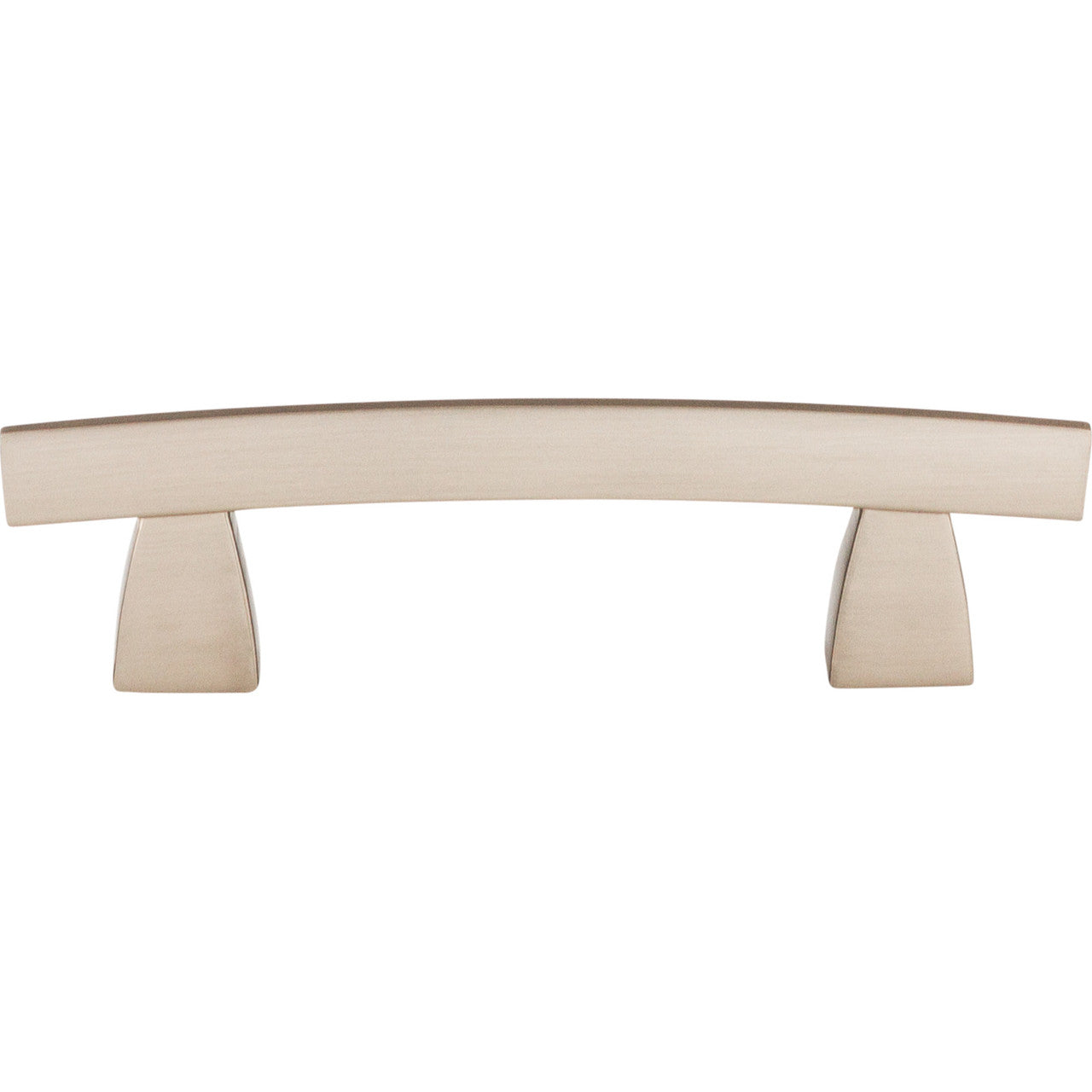 Top Knobs TK3BSN: 3" cc Sanctuary Arched Bar Cabinet Pull - Brushed Satin Nickel