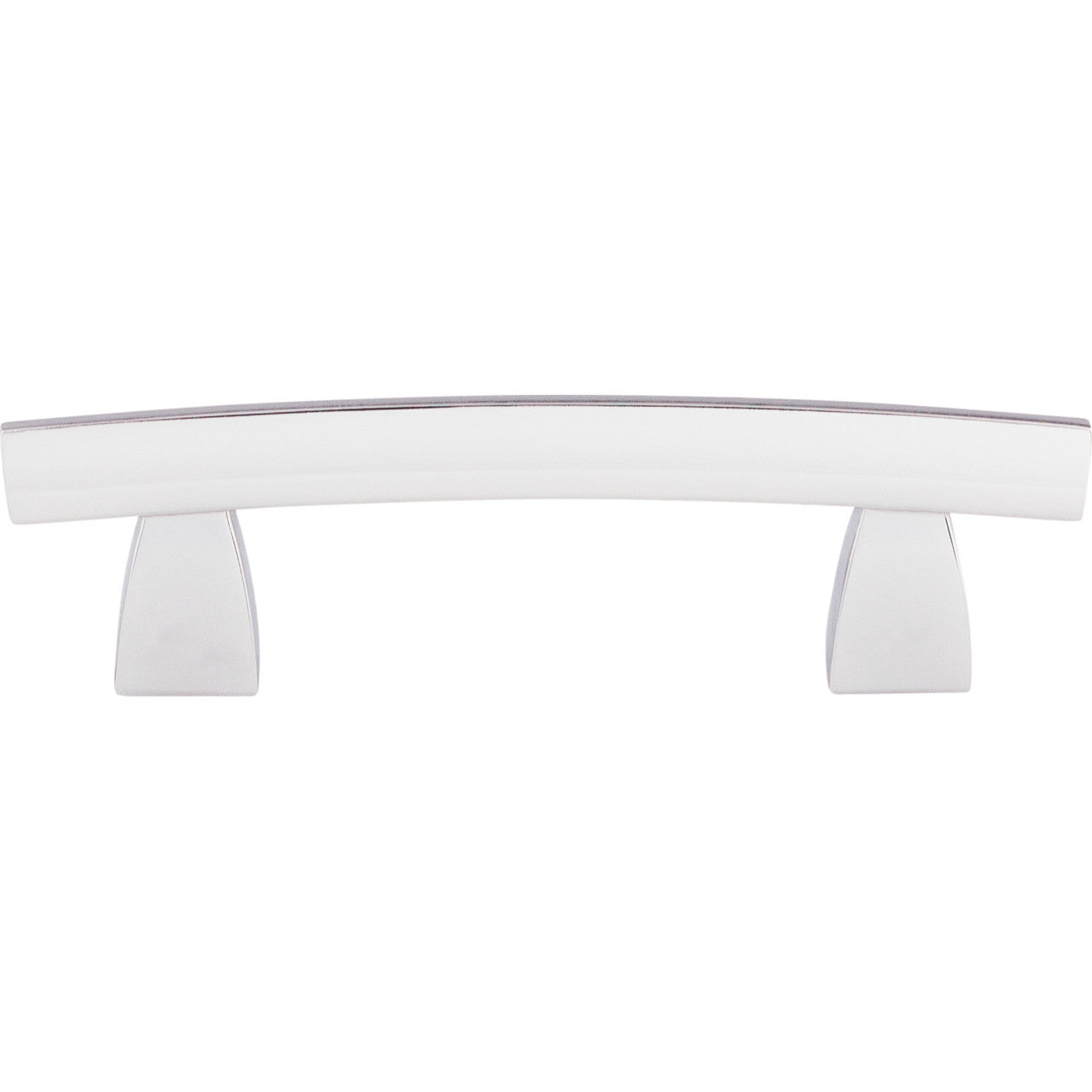 Top Knobs TK3PC: 3" cc Sanctuary Arched Bar Cabinet Pull - Polished Chrome