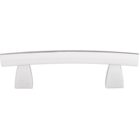 Top Knobs TK3PC: 3" cc Sanctuary Arched Bar Cabinet Pull - Polished Chrome