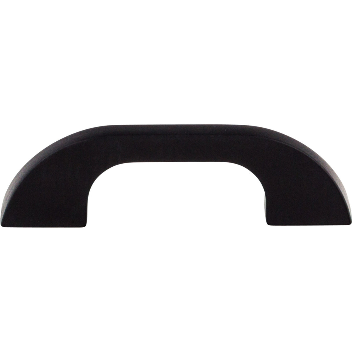 Top Knobs TK44BLK: 3" cc Neo Asymmetrical Cabinet Pull - Flat Black