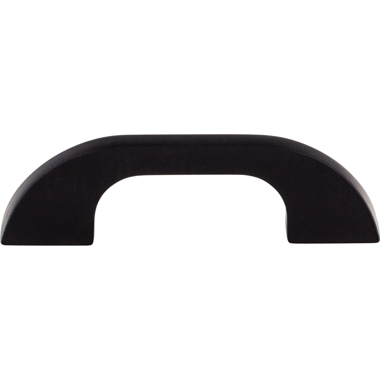 Top Knobs TK44BLK: 3" cc Neo Asymmetrical Cabinet Pull - Flat Black