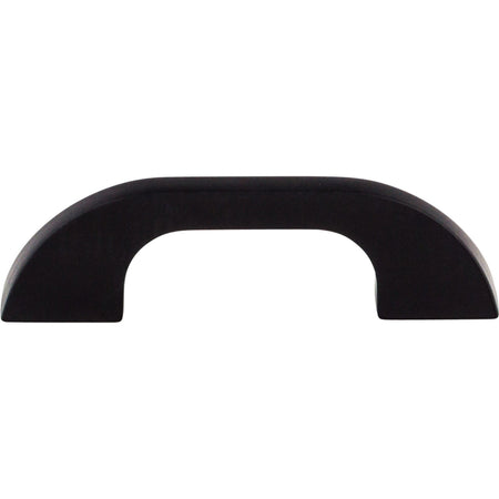 Top Knobs TK44BLK: 3" cc Neo Asymmetrical Cabinet Pull - Flat Black