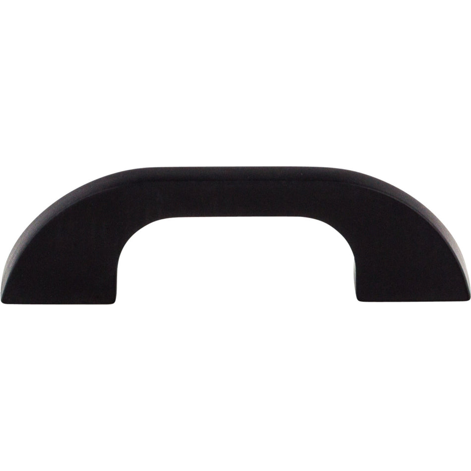 Top Knobs TK44BLK: 3" cc Neo Asymmetrical Cabinet Pull - Flat Black