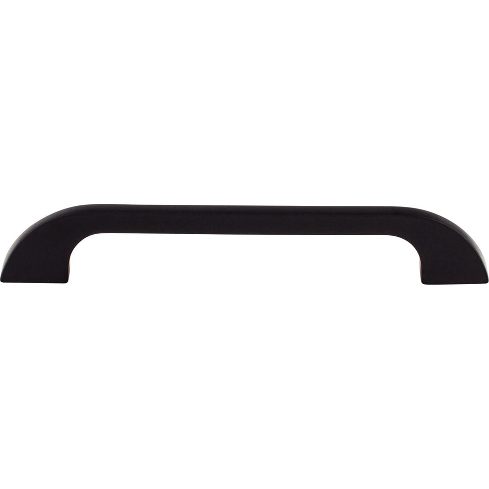 Top Knobs TK45BLK: 6" cc Neo D-Handle Cabinet Pull - Flat Black