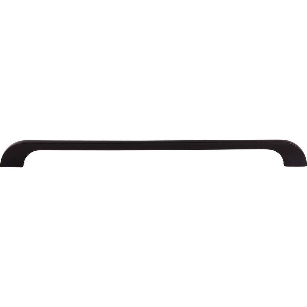 Top Knobs TK46BLK: 12" cc Neo D-Handle Cabinet Pull - Flat Black