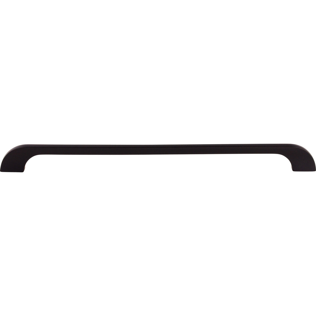 Top Knobs TK46BLK: 12" cc Neo D-Handle Cabinet Pull - Flat Black