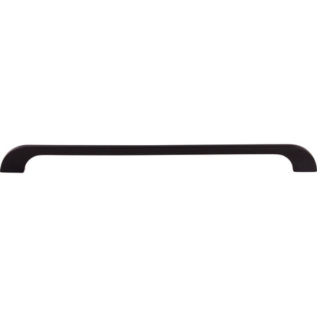 Top Knobs TK46BLK: 12" cc Neo D-Handle Cabinet Pull - Flat Black