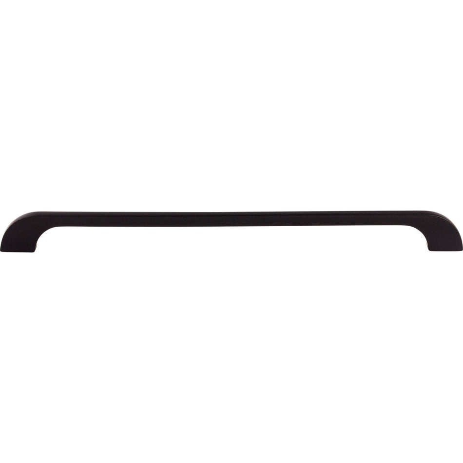 Top Knobs TK46BLK: 12" cc Neo D-Handle Cabinet Pull - Flat Black
