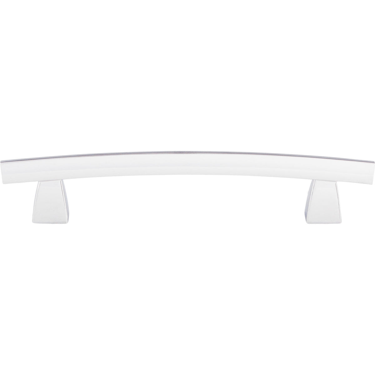 Top Knobs TK4PC: 5" cc Sanctuary Arched Bar Cabinet Pull - Polished Chrome