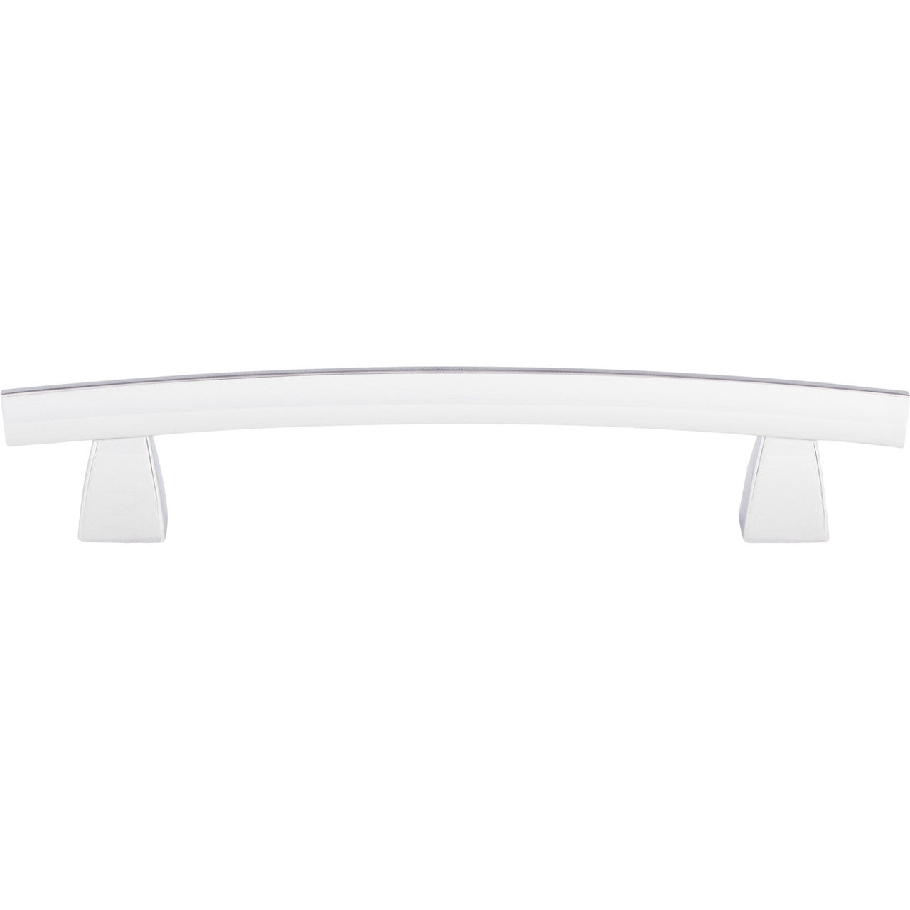 Top Knobs TK4PC: 5" cc Sanctuary Arched Bar Cabinet Pull - Polished Chrome