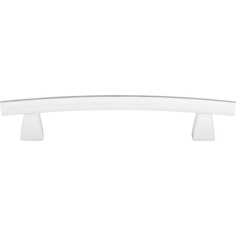 Top Knobs TK4PC: 5" cc Sanctuary Arched Bar Cabinet Pull - Polished Chrome