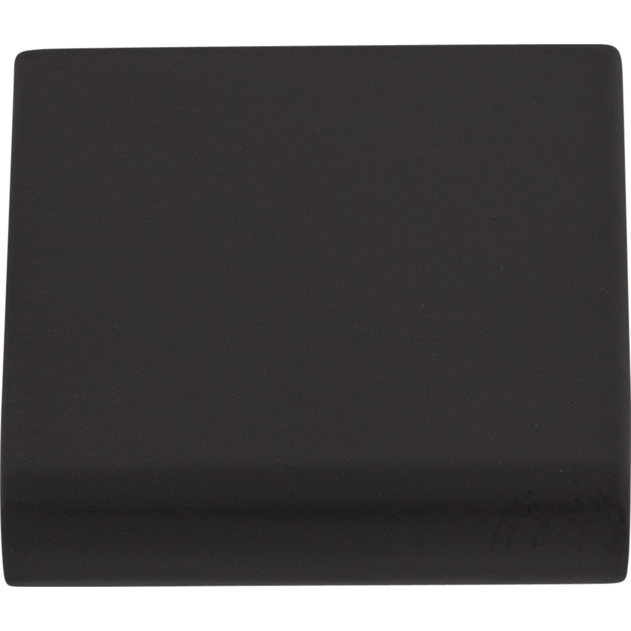Top Knobs TK500BLK: 5/8" cc Europa Tab Cabinet Pull - Flat Black