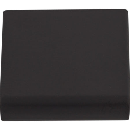 Top Knobs TK500BLK: 5/8" cc Europa Tab Cabinet Pull - Flat Black