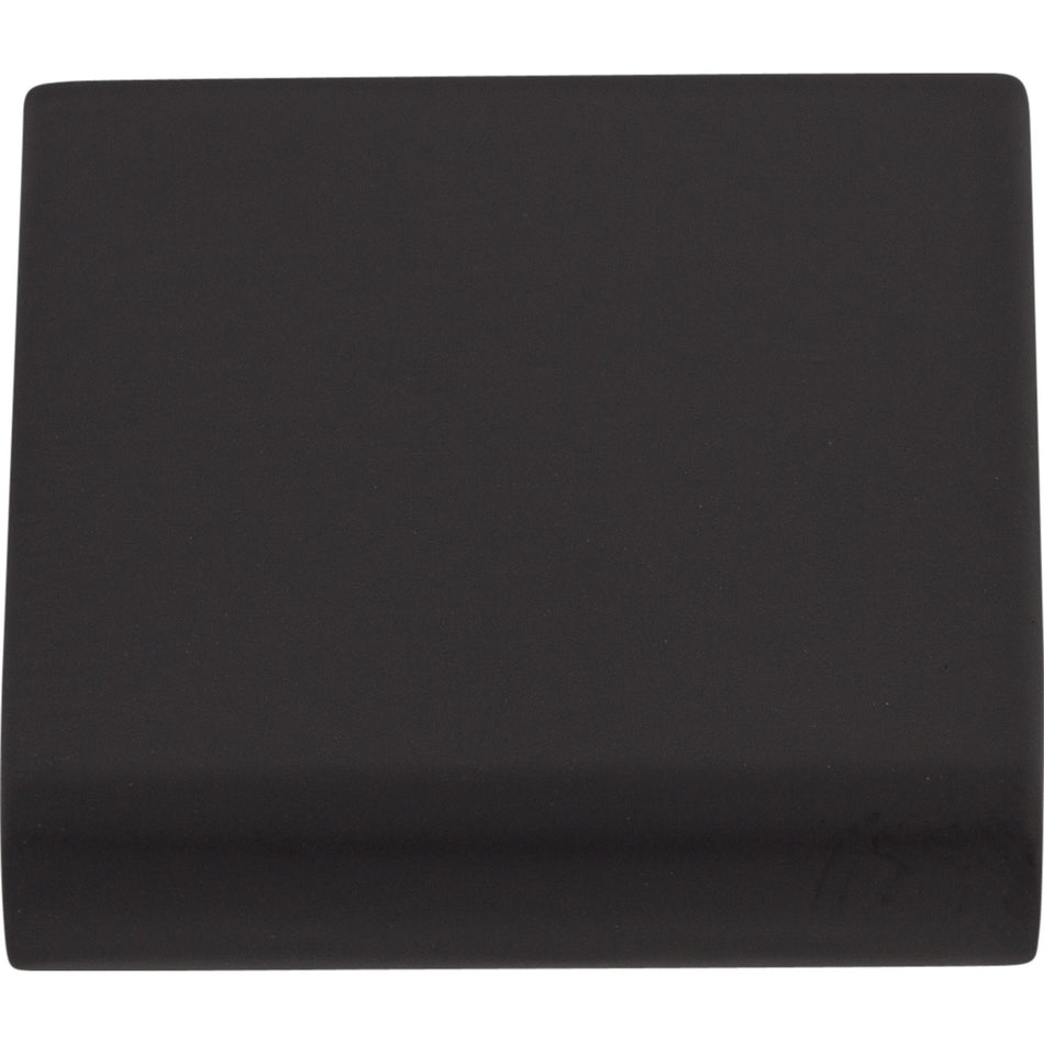 Top Knobs TK500BLK: 5/8" cc Europa Tab Cabinet Pull - Flat Black