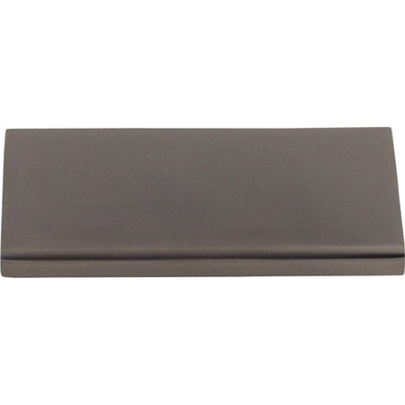 Top Knobs TK501AG: 2" cc Europa Tab Cabinet Pull - Ash Gray