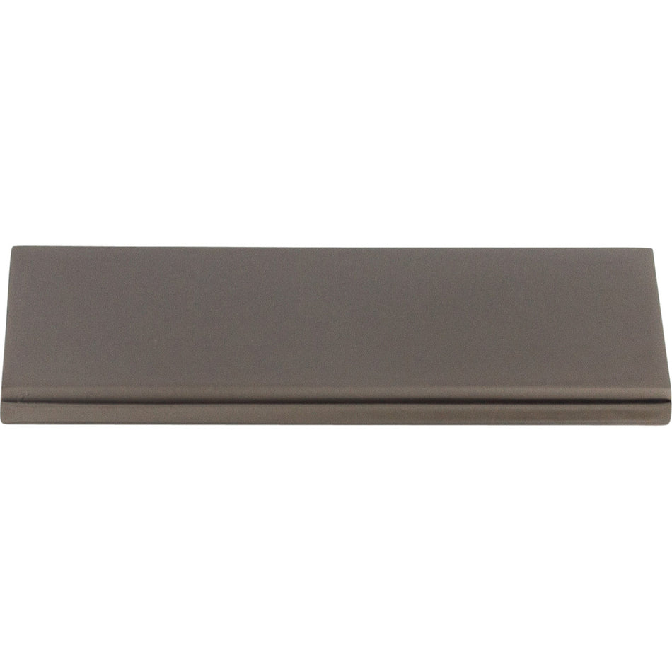 Top Knobs TK502AG: 3" cc Europa Tab Cabinet Pull - Ash Gray