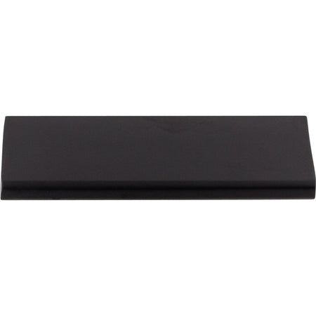 Top Knobs TK502BLK: 3" cc Europa Tab Cabinet Pull - Flat Black