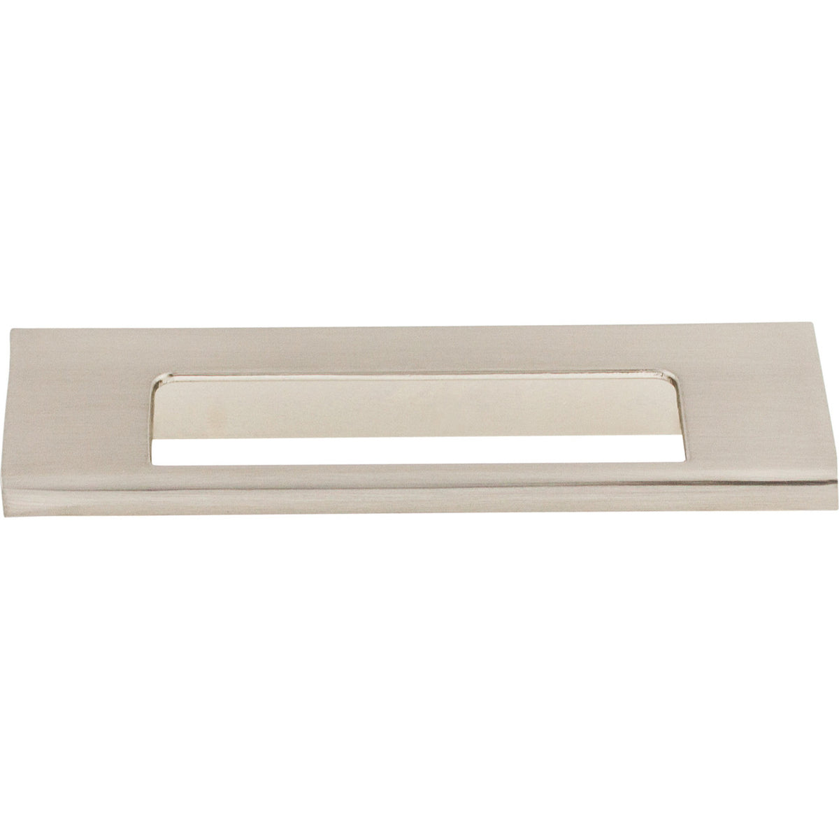 Top Knobs TK520BSN: 3-3/4" cc Europa Tab Cabinet Pull - Brushed Satin Nickel