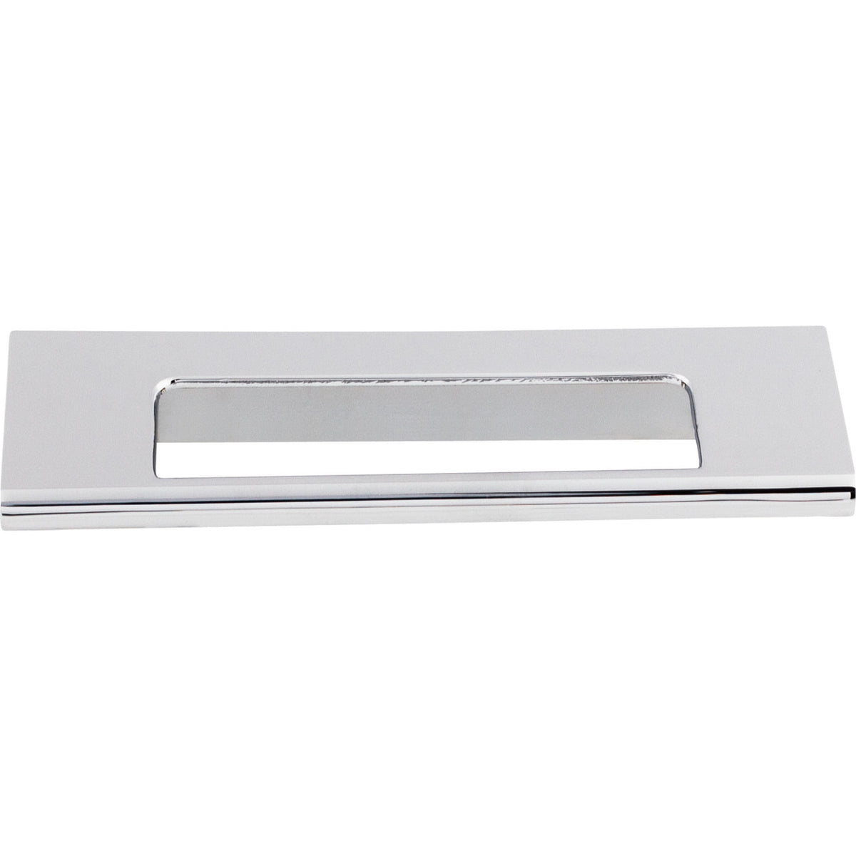 Top Knobs TK520PC: 3-3/4" cc Europa Tab Cabinet Pull - Polished Chrome