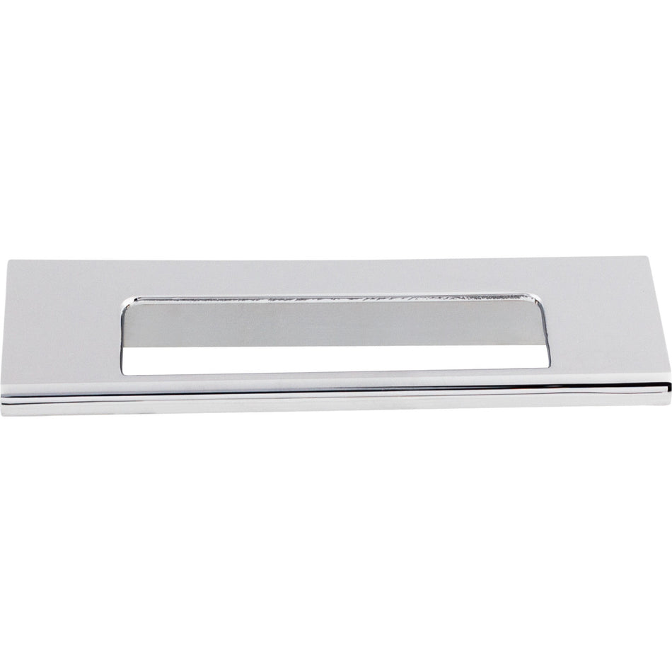 Top Knobs TK520PC: 3-3/4" cc Europa Tab Cabinet Pull - Polished Chrome