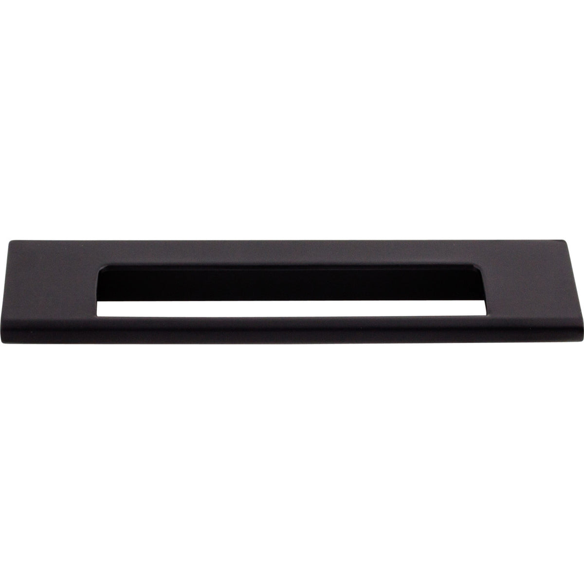 Top Knobs TK521BLK: 5" cc Europa Tab Cabinet Pull - Flat Black