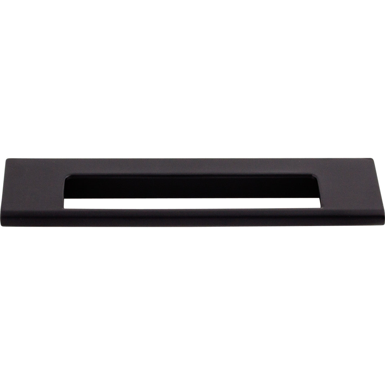 Top Knobs TK521BLK: 5" cc Europa Tab Cabinet Pull - Flat Black