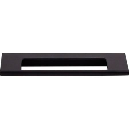Top Knobs TK521BLK: 5" cc Europa Tab Cabinet Pull - Flat Black
