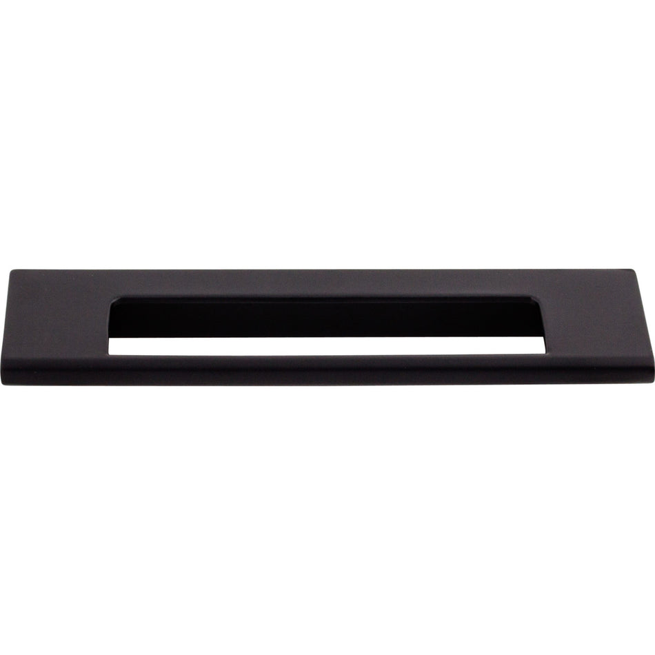 Top Knobs TK521BLK: 5" cc Europa Tab Cabinet Pull - Flat Black