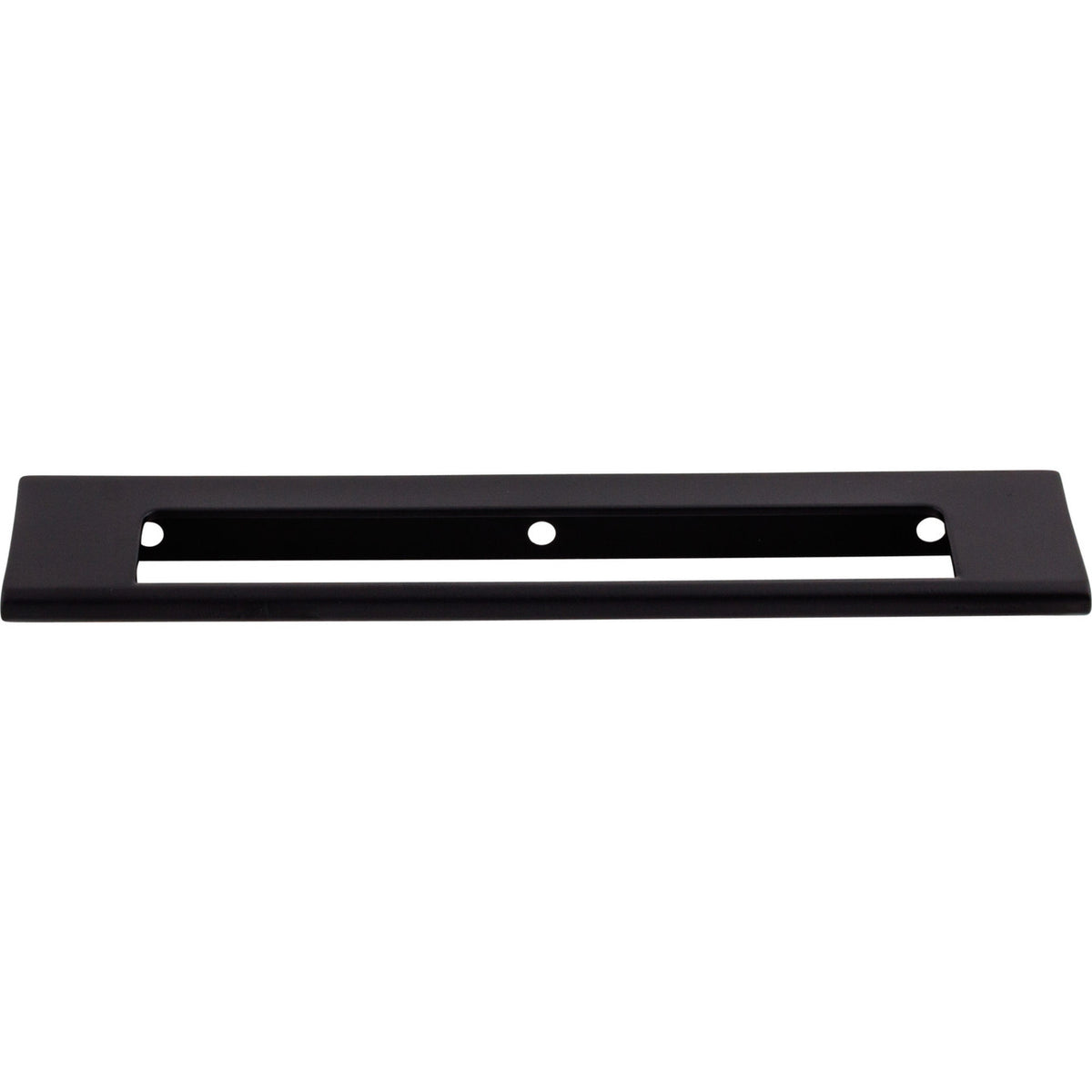 Top Knobs TK522BLK: 6" cc Europa Tab Cabinet Pull - Flat Black