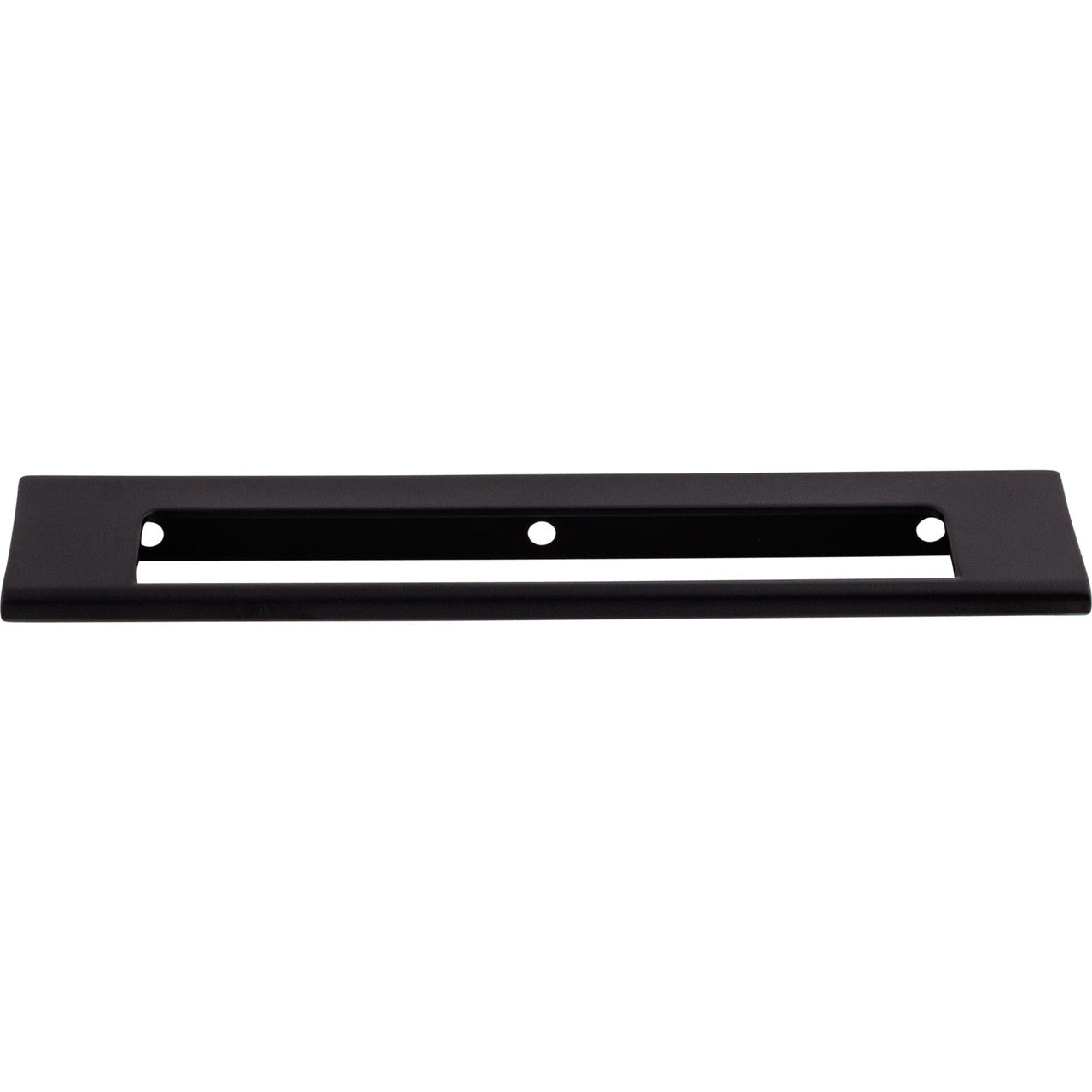Top Knobs TK522BLK: 6" cc Europa Tab Cabinet Pull - Flat Black