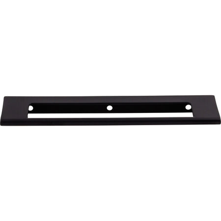 Top Knobs TK522BLK: 6" cc Europa Tab Cabinet Pull - Flat Black