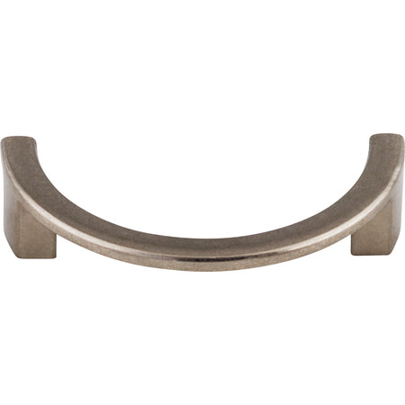 Top Knobs TK53PTA: 3-1/2" cc Sanctuary Half Circle Cabinet Pull - Pewter Antique