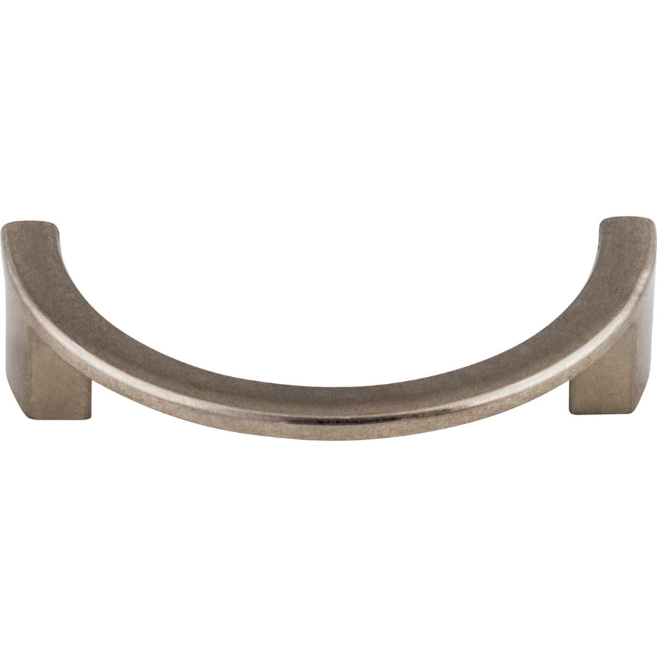 Top Knobs TK53PTA: 3-1/2" cc Sanctuary Half Circle Cabinet Pull - Pewter Antique