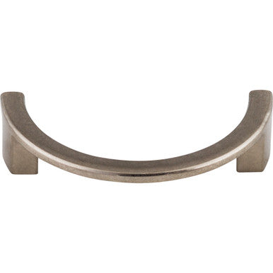 Top Knobs TK53PTA: 3-1/2" cc Sanctuary Half Circle Cabinet Pull - Pewter Antique